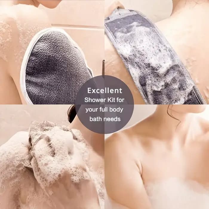 Ensemble exfoliant pour le dos du bain
