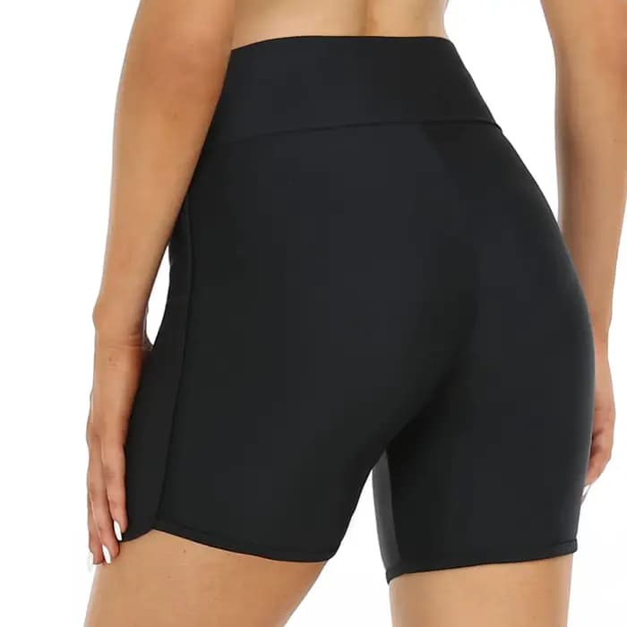 Short de bain taille haute pour femmes, bas de maillot de bain, bas de maillot de bain conservateur, bas de surf