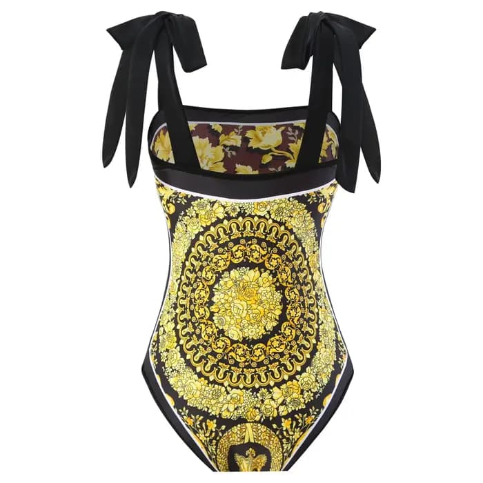 Offre spéciale de la saison nouveau maillot de bain une pièce rétro femmes conservateur crème solaire jupe printemps