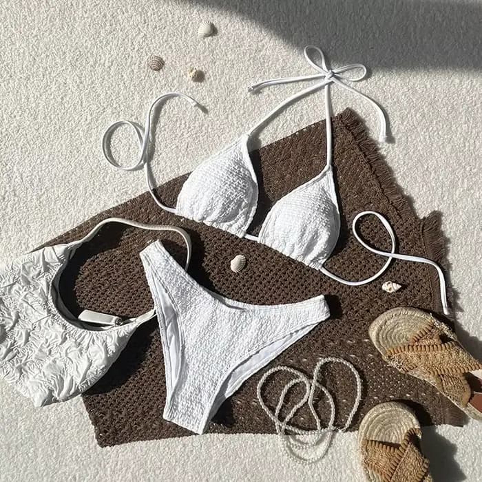 Nouvel ensemble bikini femme 2026 – Maillot de bain sexy bandeau triangle, haut et bas séparés, idéal pour la plage, la piscine et les vacances