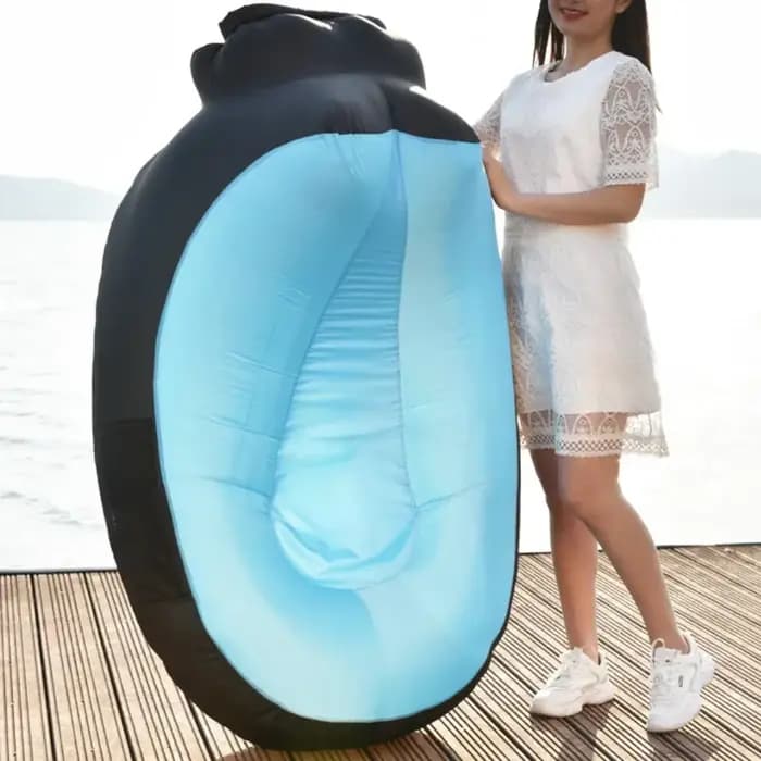 OTAUTAU-Chaise longue gonflable portable, canapé de camping en plein air, pouf confortable, pouf, jardin, plage, piscine, chaise longue inclinable SF112