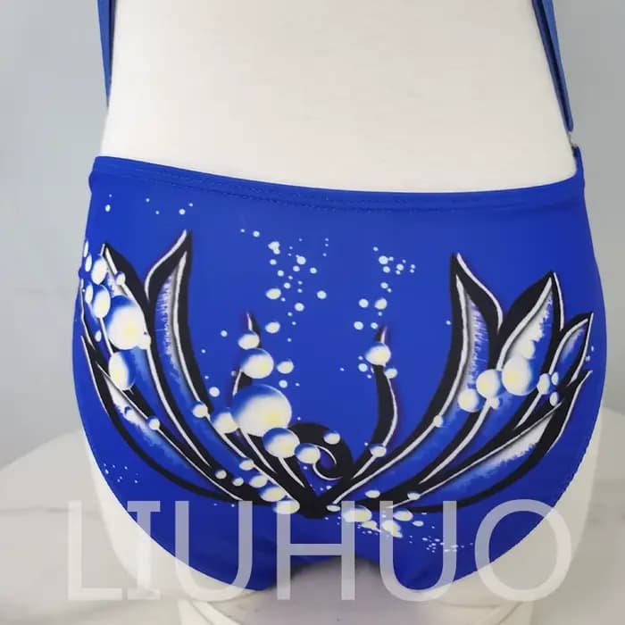 Maillot de bain synchronisé avec strass, robe de compétition pour filles, BD8056