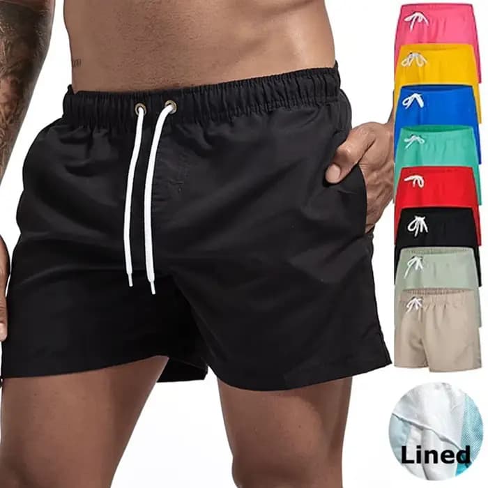 Short de bain respirant pour homme, maillot de bain, séchage rapide, short de planche, bain imbibé, proximité, wstring avec poches, surf, plage, été