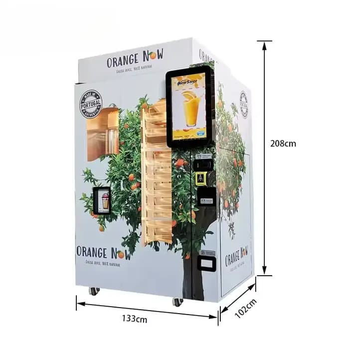Distributeur automatique intelligent de jus d'orange frais pressé