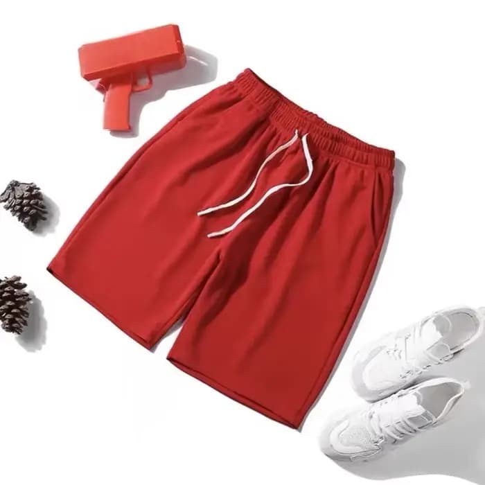 Shorts de plage décontractés pour hommes, nouvelle collection été 2026, coupe droite cinq-quarts, sport et loisirs, en fibre de polyester, taille à cordon de serrage