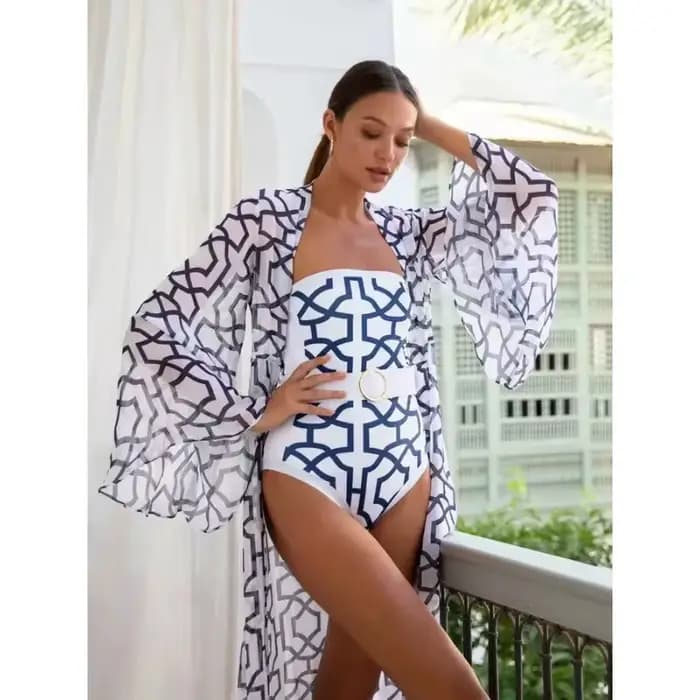 Maillot de bain une pièce imprimé pour femme