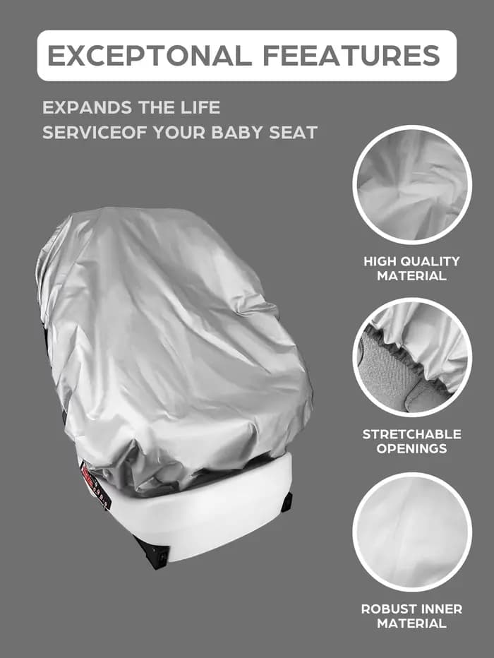 Pare-soleil pour siège de voiture pour bébé, 1 pièce, couverture UV contre la chaleur et le soleil, accessoires de voyage universels pour bébé