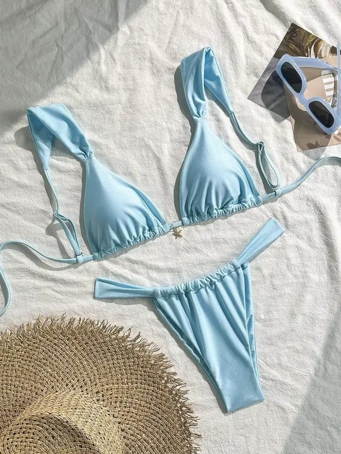 Ensemble de bikini orné d'étoiles de mer sexy 2026 pour femme