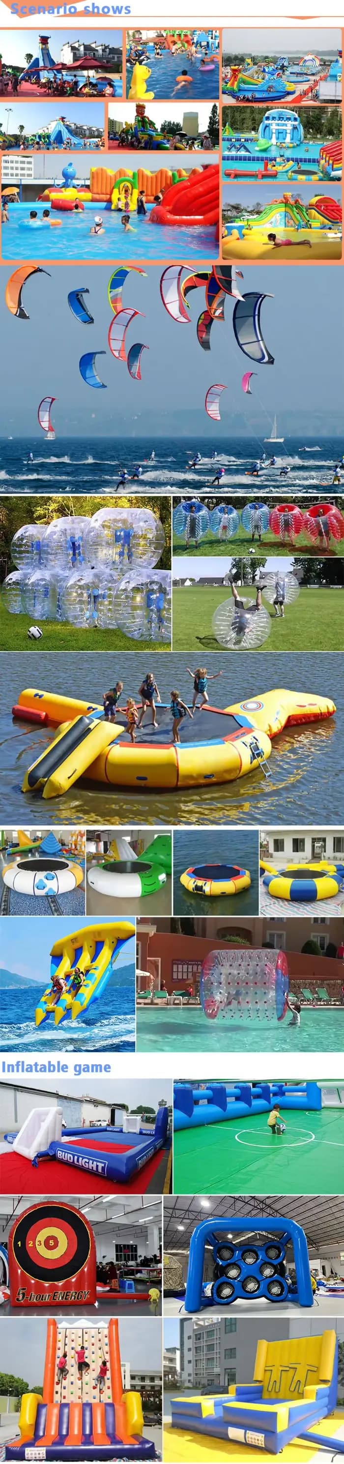 Nouveau Parc aquatique lit d'eau flottant îlot flottant gonflable