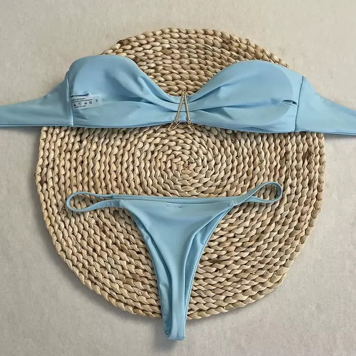 DEBAIOR maillots de bain 2025 femmes tendance maillots de bain deux pièces costumes string Bikini étoiles brillantes Bikini ensemble plage ensemble Sexy maillot de bain