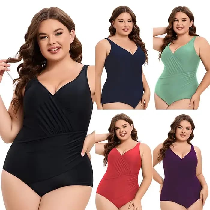 Bikini imprimé grande taille pour femme, maillot de bain une pièce, baigneur, maillots de bain, grande taille, XL- 5XL
