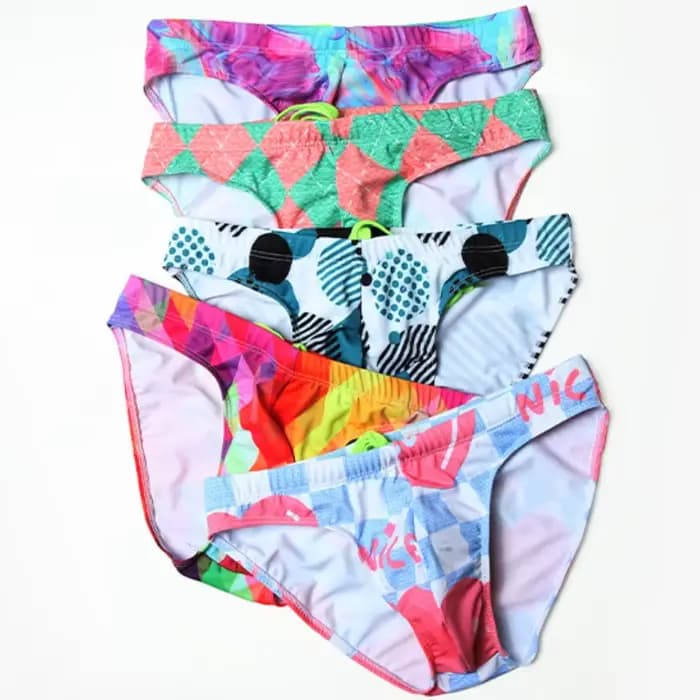 Maillot de bain imprimé à la mode pour hommes, slip taille basse, short de bain pour hommes, piscine, plage, surf, maillot de bain