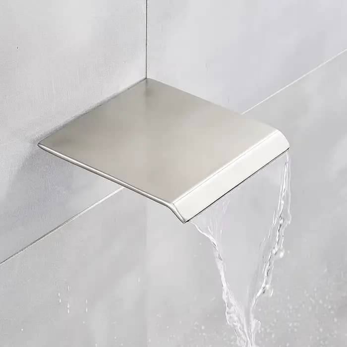 Robinet de salle de bains, robinets de baignoire, Chrome poli mur de douche, bec de sortie accessoire, pièce de rechange, livraison gratuite