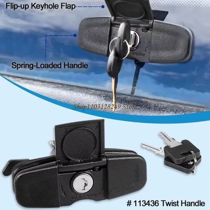 Accessoires de modification de camion pour 100XQ 100XL 100XR : Ensemble de poignées torsadées avec capuchons de camion, loquets torsadés et câble 113436 83514