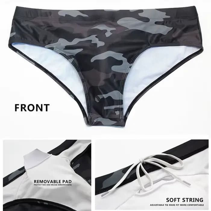 Datifer hommes Shorts bas Sexy réglages taille hommes slip de bain maillots de bain Shorts plage maillot de bain multicolore maillot de bain