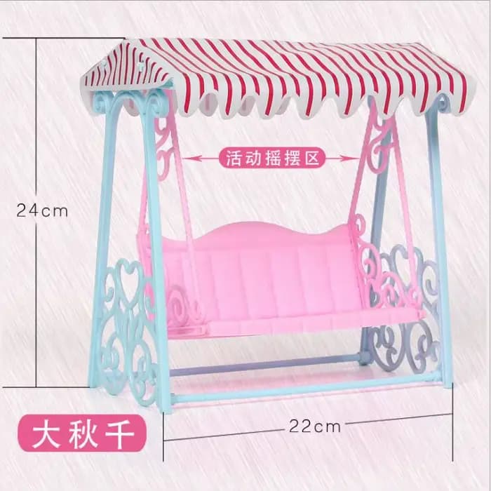 Mode pour 30 cm balançoire arrivée poupée accessoires balançoire pour 30 cm semblant jouer jouets pour fille décontracté soleil jardin bascule