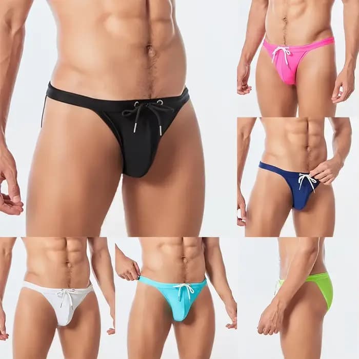 Maillot de bain d'été pour hommes, culotte taille basse, bikini, vêtements de plage, short de surf, sexy