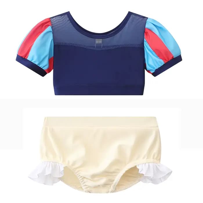 Maillot de bain princesse des contes de fées pour filles, Elsa Anna, Blanche-Neige, Belle, pour enfants de 2 à 8 ans, avec jupe