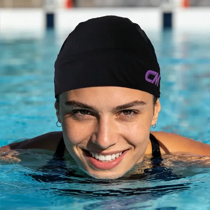 Bonnet de bain en tissu de haute qualité pour adultes, hommes et femmes, avec lacets, style pirate à queue, séchage rapide