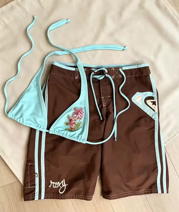 Maillot de bain vintage américain pour filles