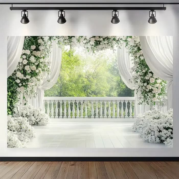 Arche florale pour photographie de mariage, toile de fond pour douche nuptiale, accessoires de portrait, rose, papillon, colonne romaine, accessoires photo de studio