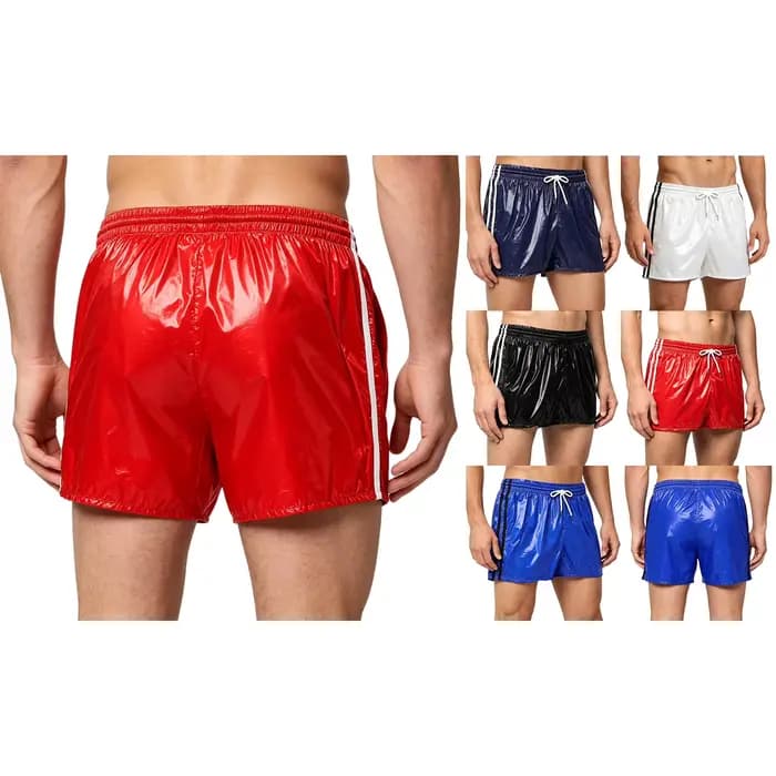 Shorts de bain imperméables pour hommes, shorts d'entraînement avec cordon de serrage, taille élastique, boxers pour la lutte, la gym, les sports aquatiques, la natation