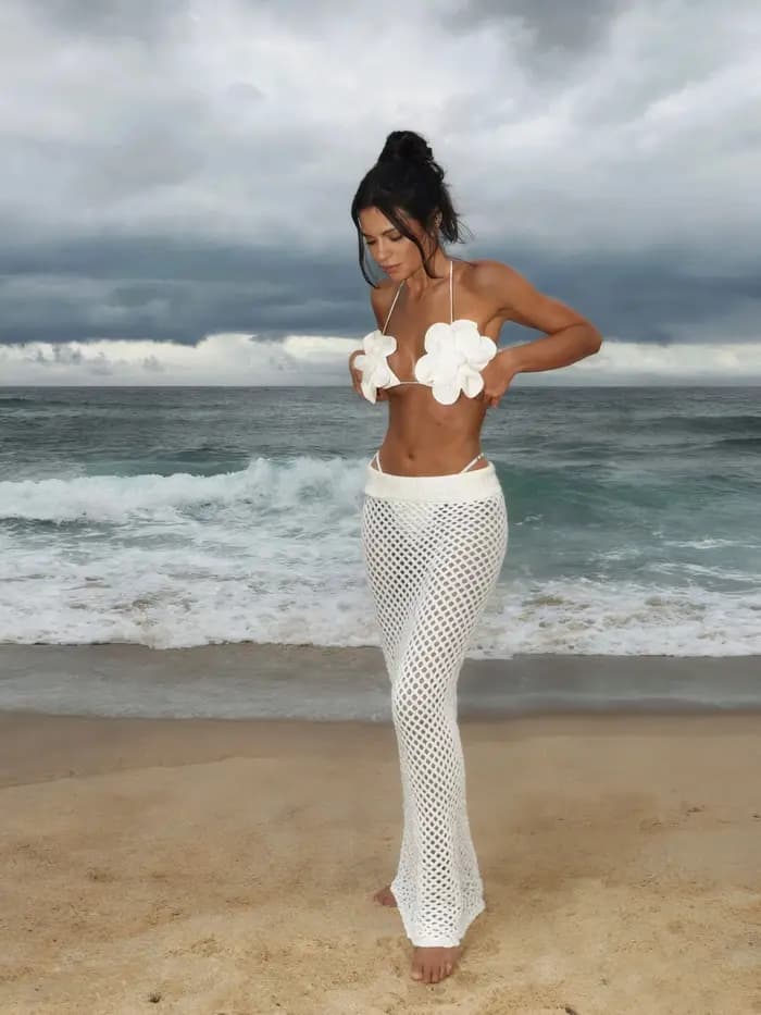 Sexy Bikini maillot de bain avec jupe