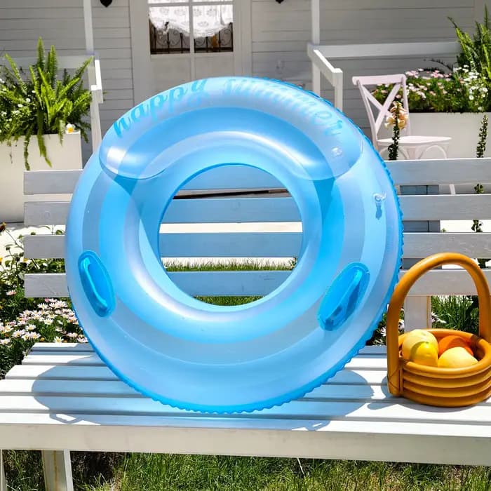 Flotteurs gonflables pour piscine et lac - Bouées rayées, tubes de piscine, anneaux de natation, flotteurs pour décorations de fête à la plage et à la piscine