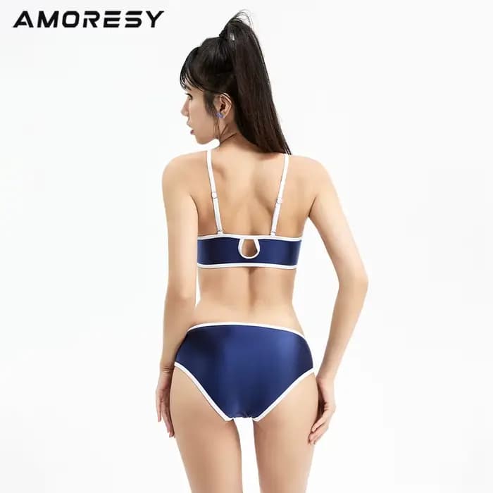 Maillot de bain triangle AMORESY Maia, maillot de bain, bikini, style japonais, blanc, sexy, mignon, étudiant, source chaude