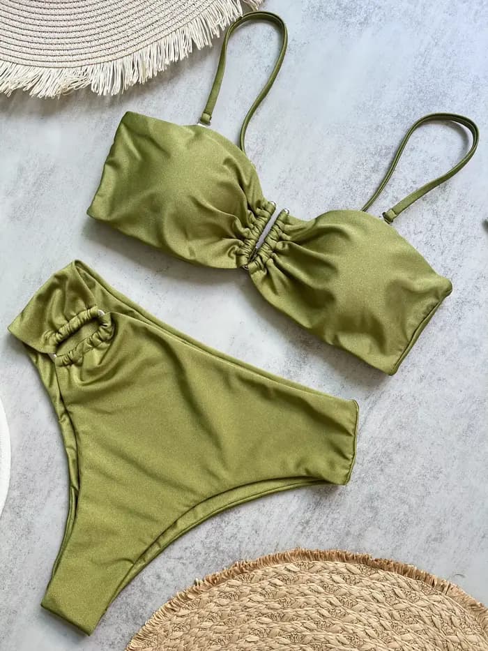 Bandeau Bikini Push Up femmes maillots de bain 2025 Sexy maillot