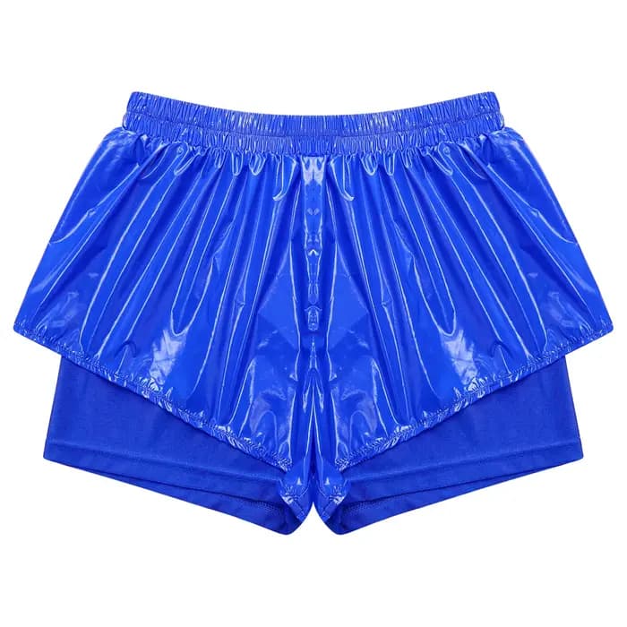 Shorts de bain imperméables pour femmes, taille haute, coupe ample, brillants, double couche, pour festivals, clubs et soirées