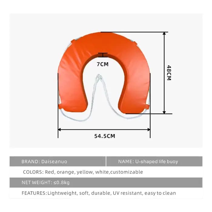 Accessoires universels de piscine, bouée de sauvetage, cuir PU imperméable, flotteur de sécurité pour sports nautiques, pour adultes et enfants