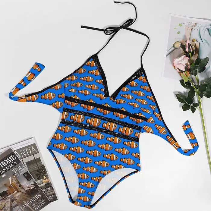 Maillot de bain imprimé poisson de mer
