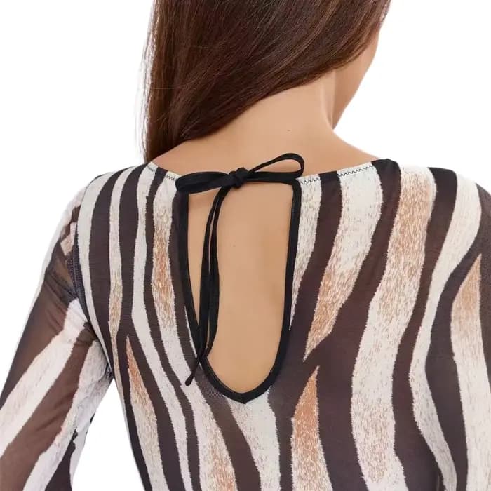 Maillot de bain une pièce à manches longues pour femmes, imprimé zèbre, protection UV SPF, pour surf, plongée, plage, vêtements de sport