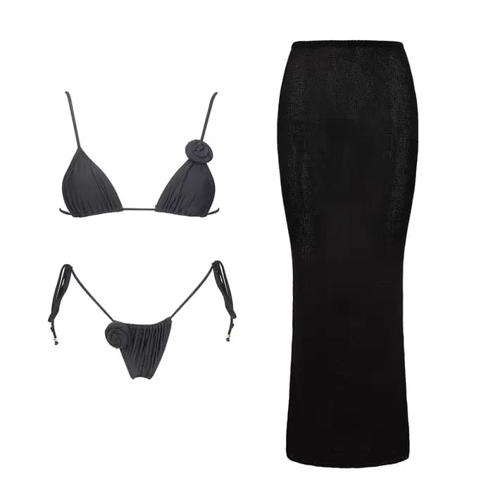 Fleur Bikini femmes Sexy maillot de bain Push Up maillots