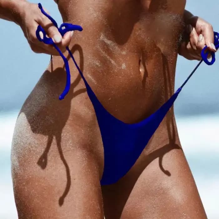 Bikinis féminins à lacets Shorts de sport Mini Micro maillots de bain sexy femmes Bikini brésil fesses filles sexe