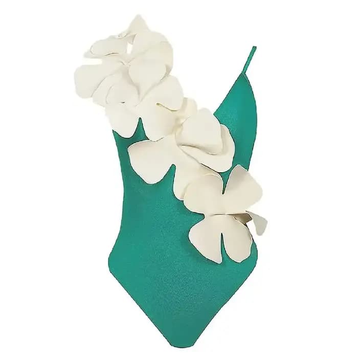 Maillot de bain une pièce à volants, sexy, à lacets, motif floral, couleur unie, pour femmes, vêtements de plage, nouvelle collection, 2022