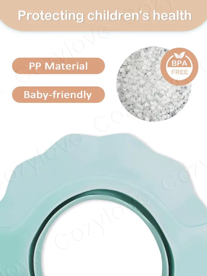 Bonnet de bain réglable, doux et imperméable, pour bébé et enfant, pour protéger les yeux