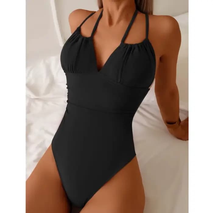 Une pièce grands maillots de bain fermé grande taille