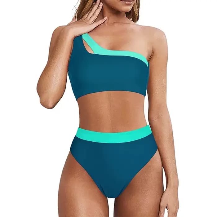 Bikini 2023 femmes taille haute maillot de bain Sexy une épaule maillots