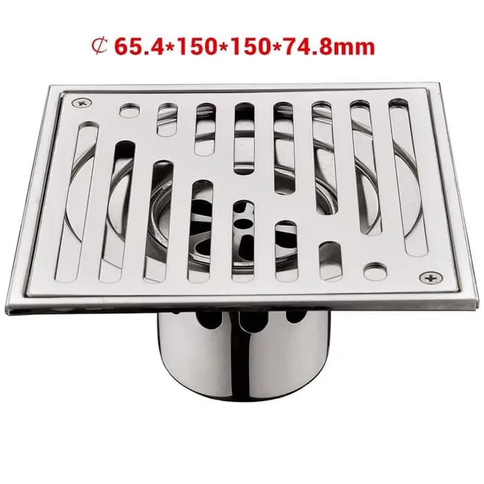 Bangnolux – grille de douche carrée en acier inoxydable SUS 304, grille de déchets de sol carrée, grille de déchets de salle de bains, filtre de vidange