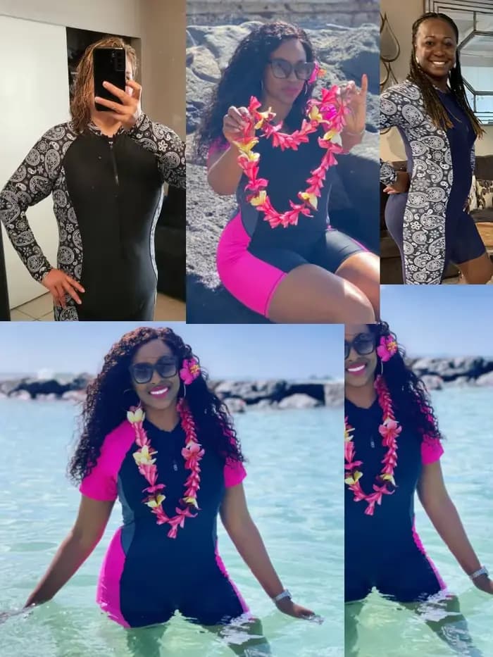 Maillot de bain une pièce pour femmes, maillot de bain à manches courtes/longues, UPF 50, fermeture éclair sur le devant, combinaison de Surf (sans soutien-gorge intégré)