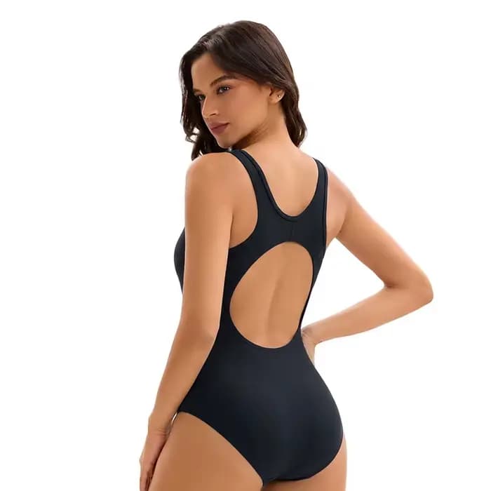 Maillot de bain une pièce pour femmes, coupe haute, maillot de bain coloré, maillot de bain sport, noir, vêtements de sport, S-XL