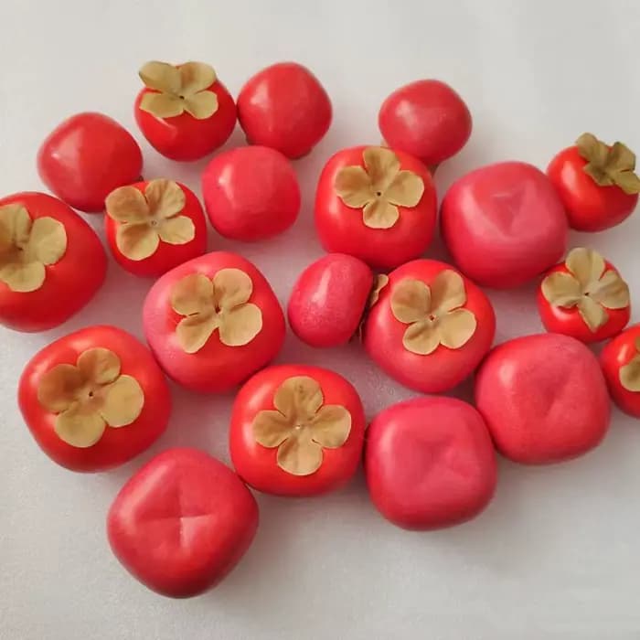 Mini Modèle Alimentaire en Mousse Artificielle, Faux Kaki Réaliste et Amusant, Fruits Simulés pour Artisanat, Décoration d'Intérieur