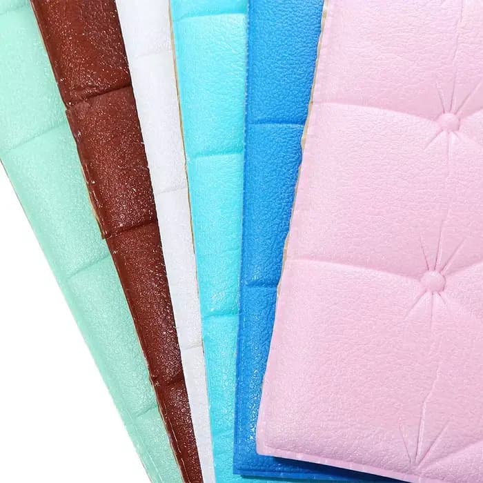 Panneaux muraux autocollants en mousse à effet coussin pour la décoration de salle de bain, de maison et de chambre, à peler et coller