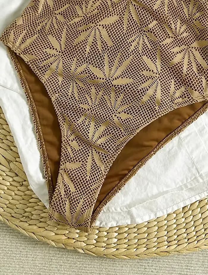 Maillot de bain une pièce imprimé Vintage pour femmes