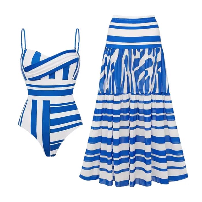 Maillot de bain une pièce rétro avec couverture