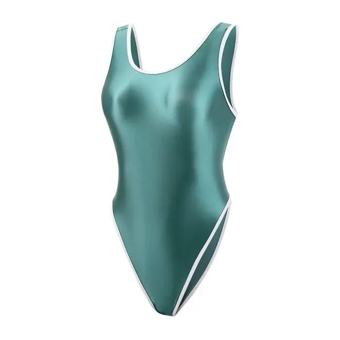 Femmes printemps chaud Triangle course maillots de bain professionnels coupe haute une pièce