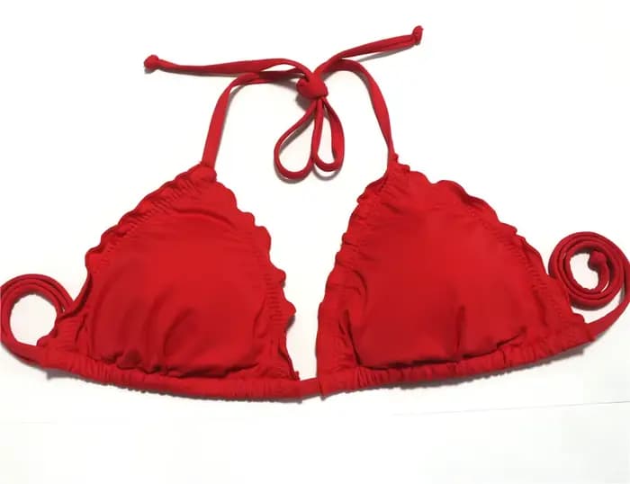 Maillot de bain push-up à volants pour femme