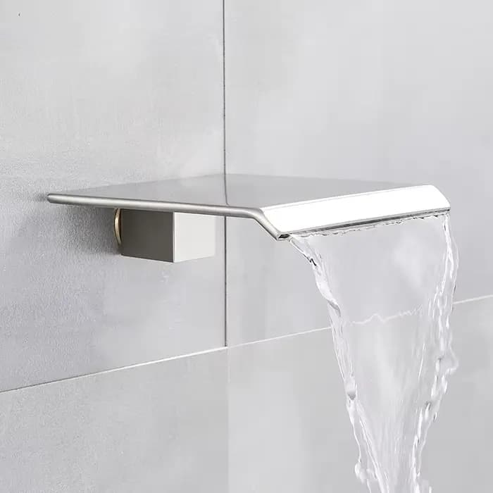 Robinet de salle de bains, robinets de baignoire, Chrome poli mur de douche, bec de sortie accessoire, pièce de rechange, livraison gratuite